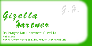 gizella hartner business card